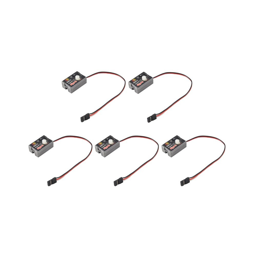 5X Gyro Gyroscope For Wpl D12 1/10 Rc Car Drift Racing Car Steering Output Integrated Compact -Weight Design Light 4712405660647