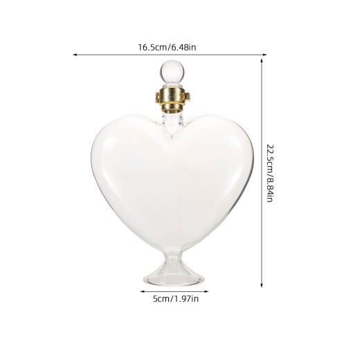 Decanter A Di Cuore Trasparente Per Vino 1