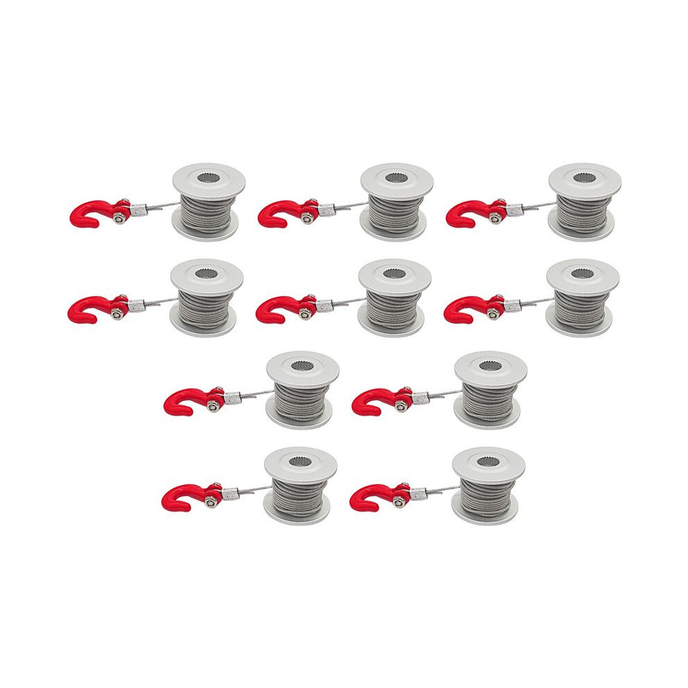 10Pcs 25T Steering Gear Servo Winch Wheel Drum For 1/10 Rc Crawler Car Trx4 Axial Scx10 90046 D90 D110 4711379851068