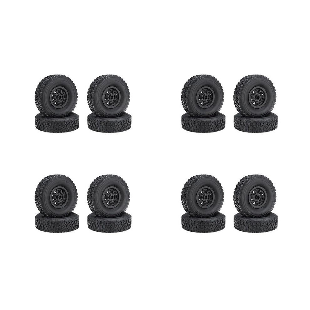 16Pcs Rc Car Tires Tyre Wheel Upgrades Accessories For Mn D90 D91 D99 Mn99s Wpl C14 C24 C34 C44 Rc Car Spare Parts Black 4712497292412