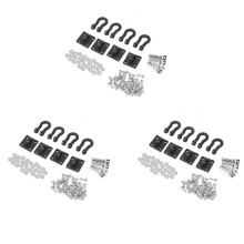 12Pcs Trailer Towing Buckle Tow Shackle Hook for 1/10 RC Rock Crawler Axial SCX10 TRX4 D110 RC Car Truck