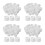 200Pcs Toothpaste Spare Caps White PP Durable Travel-Friendly Covers 9