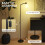 Homcom HOMCOM Standing Lamp with Rotatable Head, Modern Floor Lamp, Black 6