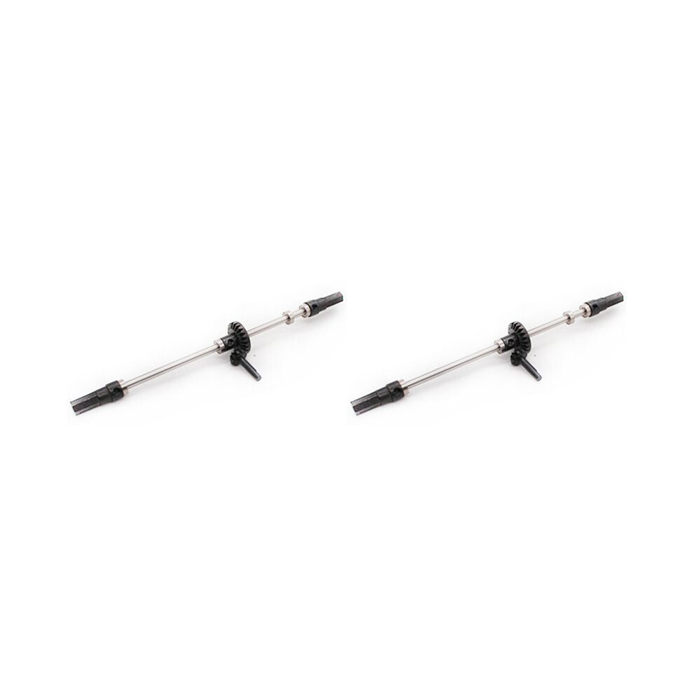 2X Metal Gear Bridge Axle For Wpl B1 B-1 B14 B-14 C-14 Rc Car Front Rear Axle Gear Steering Pull Rod Servo Pull Rod,Rear Black 4713565201442