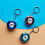 Convenient Retractable Keychain Ruler Tool 2M Length-Red 6