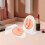 1Pair Flexible Silicone Ear Practice Model with Stand for Ear Piercing 4