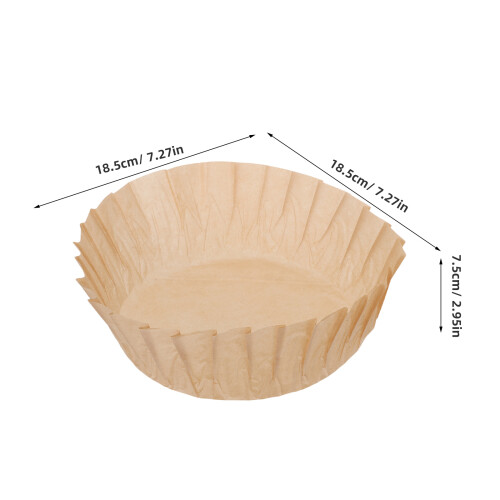 100Pcs Non-Stick Brown Baking Parchment Paper Liners for Home Baking 2