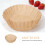 100Pcs Non-Stick Brown Baking Parchment Paper Liners for Home Baking 8