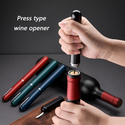 Innovative Press Type Wine Opener With Additional-Black 2