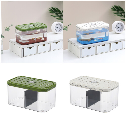 Small Fish Hatching Box Transparency Breeding Tank for-Green 2