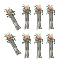 Set van 6 luxe kerkbanken bloemen voor kerkbanken-bonenpasta