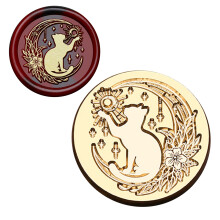 Pumpkins Sealing Wax Stamp Halloween Series Wax-praying cat
