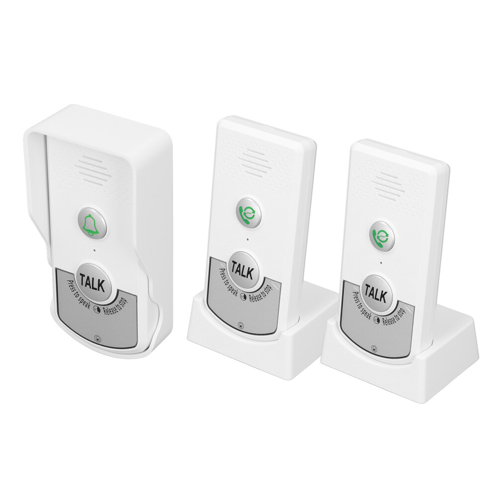 Wireless Intercom Doorbell Ip54 Waterproof 2-Way Voice Long Range 7901385333413