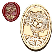 Timbre de sceau de cire d'Halloween pour les-Fleurs des morts