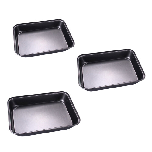 Large Rectangular Carbon Steel Cookware Deep Baking Sheet-M 1