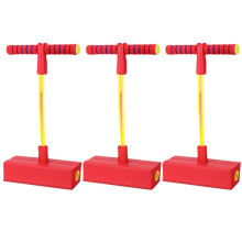 Children'S Frog Jumping Exercise Baby Bouncing Pole (with Sound) Red