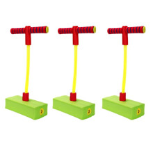 Children'S Frog Jumping Exercise Baby Bouncing Pole (with Sound) Green