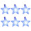 Set of 6 LED Glowing Bracelets Accessory Multicolored LED-White 1