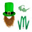 Patrick's Day Party Essential Top Hat and Beard with-Type B 1