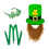 Patrick's Day-Zubehör, grüner Hut und Bart mit Gürtel und-Typ C 1