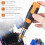 10-In-1 Gray Screwdriver Set Bidirectional Ratchet Deformation Multi-Angle Special-Shaped Screwdriver with Batch 5