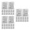 300Pcs Home Use Silica Gel Packets White Moisture Control for Storage 7