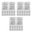 300Pcs Home Use Silica Gel Packets White Moisture Control for Storage 8