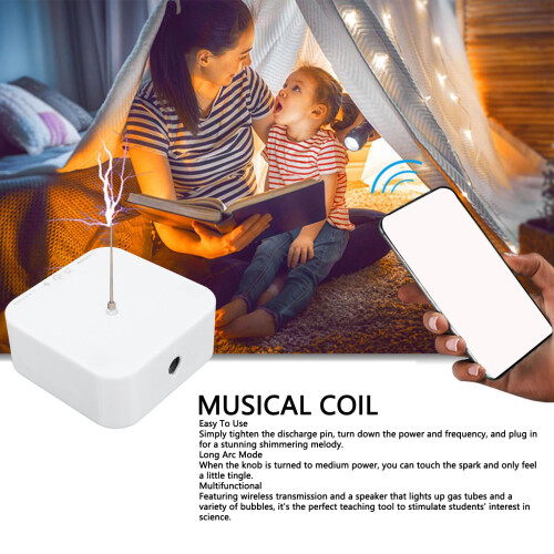 Musical Coil Touchable Lightning Arc Generator 60W 0-10cm EU Plug 2
