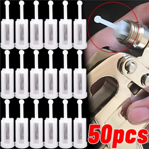 50pcs Fine Mesh Filter for Car Paint Spray Gun Replaceable Part Prevent Clogging Paint Feed Sprayer for Graffiti 1