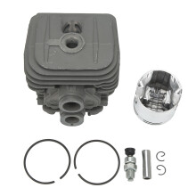 Kit de juntas de pistão e cilindro com dissipação de calor para serras de corte Stihl TS410/TS420. Fabricado em alumínio fundido, silencioso,