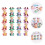 72Pcs Small Cartoon Erasers for Students Bulk Assorted Color Rubber 6
