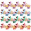 72Pcs Small Cartoon Erasers for Students Bulk Assorted Color Rubber 9