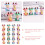 72Pcs Small Cartoon Erasers for Students Bulk Assorted Color Rubber 10