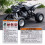 For  Warning Decals Stickers Labels Aluminum Backed Raptor Blaster Banshee 4
