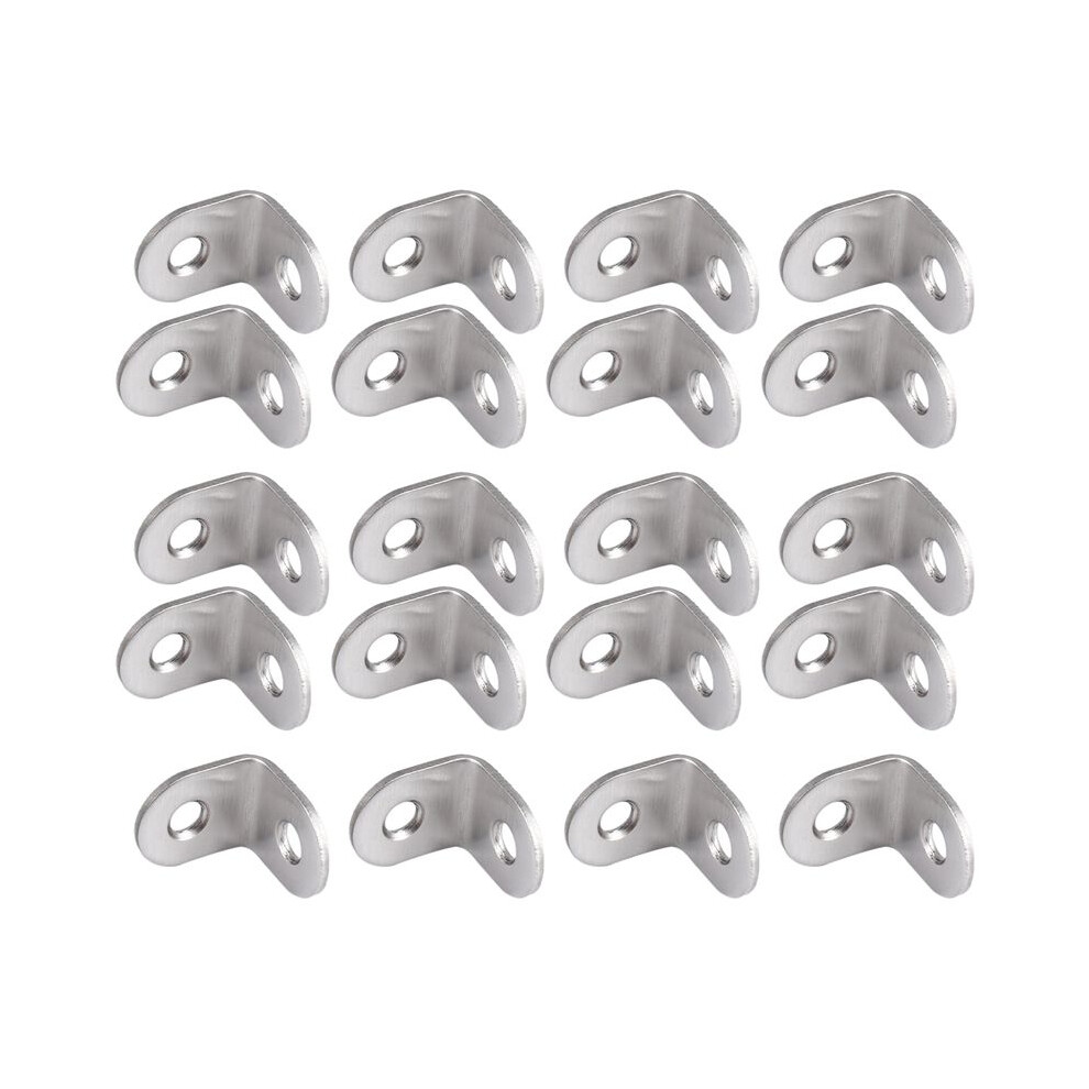 20Pcs 20Mm X 20Mm 90 Degree Shelf Support Corner Brace Angle Bracket 4712553271771