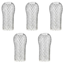5PCS 3.5 Inch Adjustable Aluminum Gutter Downspout Guards - Expandable Leaf Filter Strainer, Heavy-Duty Gutter Protector