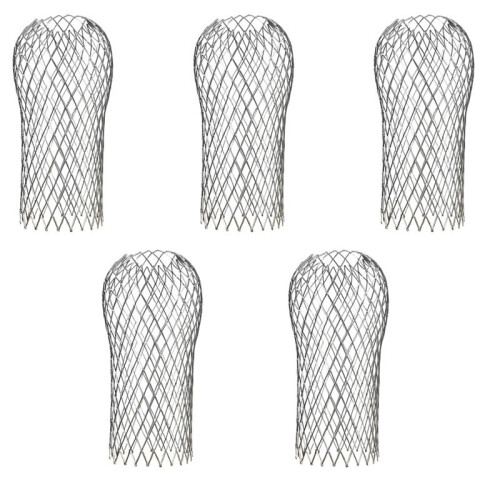 5PCS 3.5 Inch Adjustable Aluminum Gutter Downspout Guards - Expandable Leaf Filter Strainer, Heavy-Duty Gutter Protector