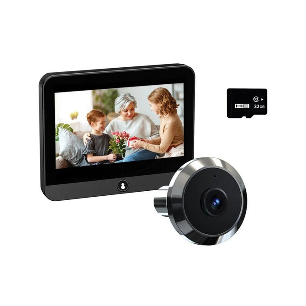 Tuya Wifi 4.3 Inch 2Mp Digital Doorbell Eye Electronic Peephole Doorbell Pir Motion Detection Door Camera With 32G Card 4713535118251