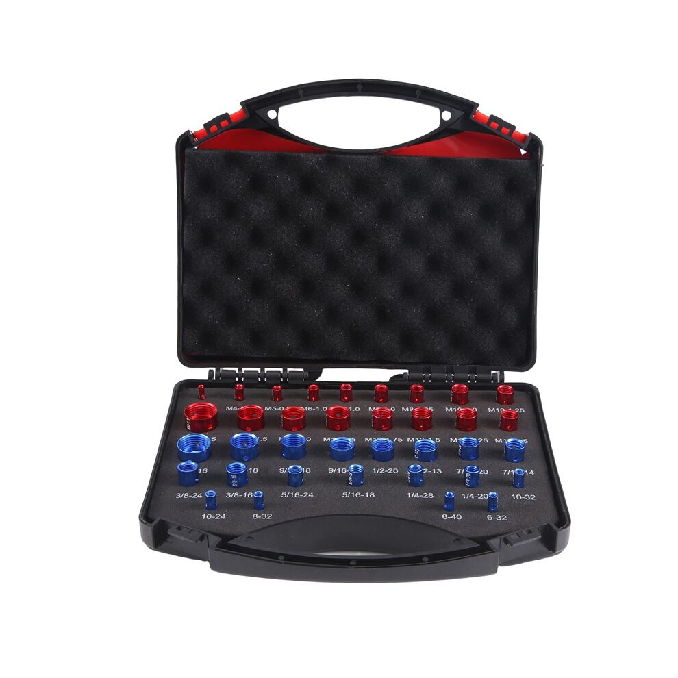 Nut And Bolt Thread Checkers Inch & Metric Nut And Bolt Identifier Gauge Set,36 Male/Female Nut And Bolt Sizing Gauges 6031329049726