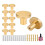 12-Pack Gold Cabinet Knobs - Brushed Gold Hardware, Dresser Drawer Knobs, Cabinet Hardware with Screwdriver 1