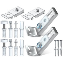 Kit de Herrajes para Puertas Plegables, Paquete de 2 Piezas de Repuesto para ReparacióN de Puertas Plegables para Puertas Corredizas de Armarios