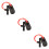 3Pcs Durable Black Stick Kids Bungee Jumper Bouncing Toy 9