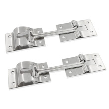 2Pcs 4 inch Stainless Steel T-Style Door Holder Entry Door Cargo Trailer for RV Trailer Exterior Door Hold Hook