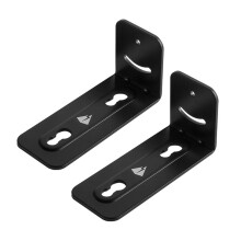 Soporte de Barra de Sonido de 2 Piezas Soporte de Montaje en Pared de Barra de Sonido de Metal Antideslizante Universal para el Hogar