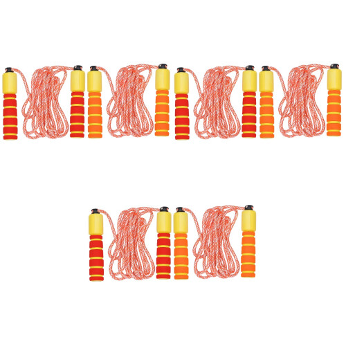 6Pcs Electronic Counting Jump Rope for Workout Adjustable Red Yellow 2