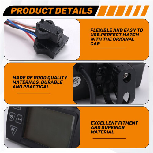 24V 36V 48V 60V S861 LCD Ebike Display Dashboard Meter para Bicicleta EléTrica BLDC Controller Control Panel (SM Plug) 2