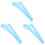 3Pcs Compact Sky-Blue Cat Spoon Durable Plastic Feeding Accessory 4
