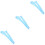 3Pcs Compact Sky-Blue Cat Spoon Durable Plastic Feeding Accessory 7