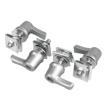 Zilveren Montageschroevenset voor Zadeltasslot voor Touring Road King Electra Street Glide