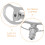 20Pcs Secure Silver Earring Backs Copper Silicone for Droopy Earrings 8